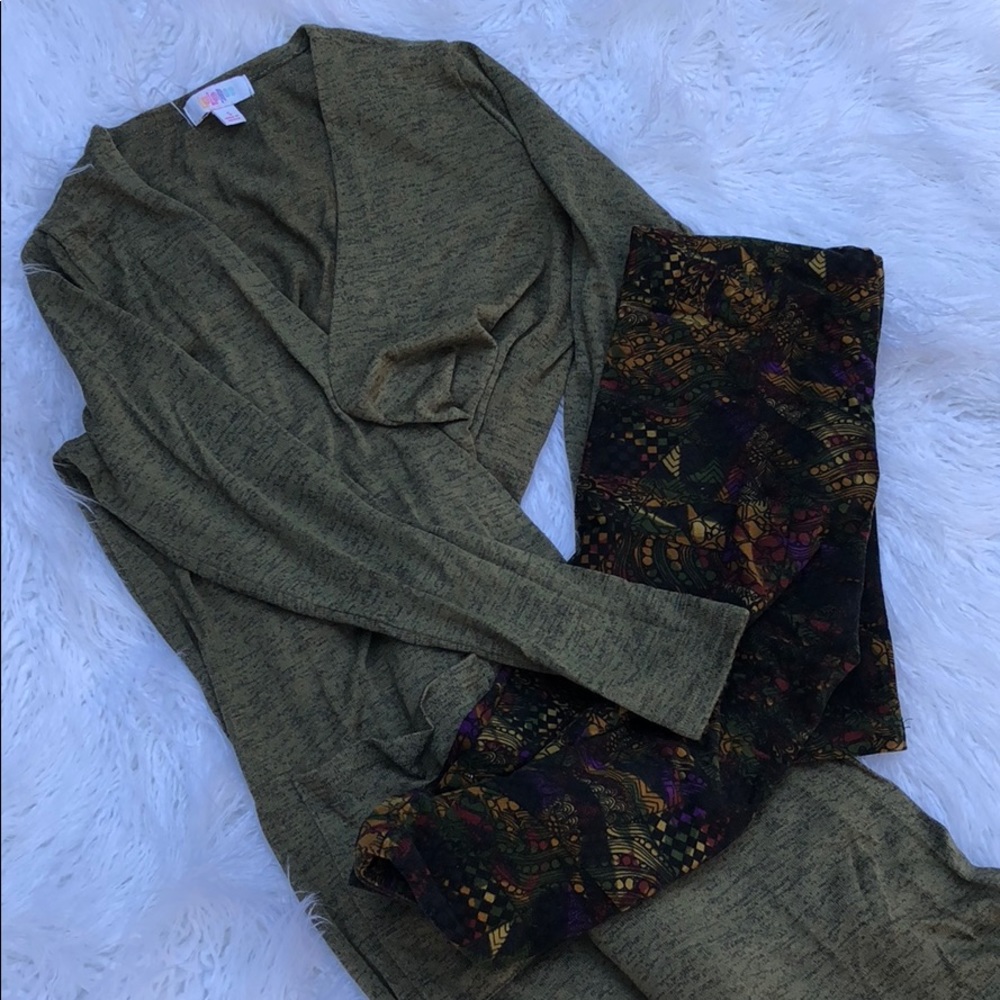 LLR sweater and leggings